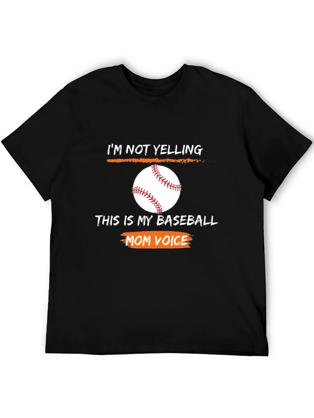 Baseball Mom Voice Graphic T-Shirt