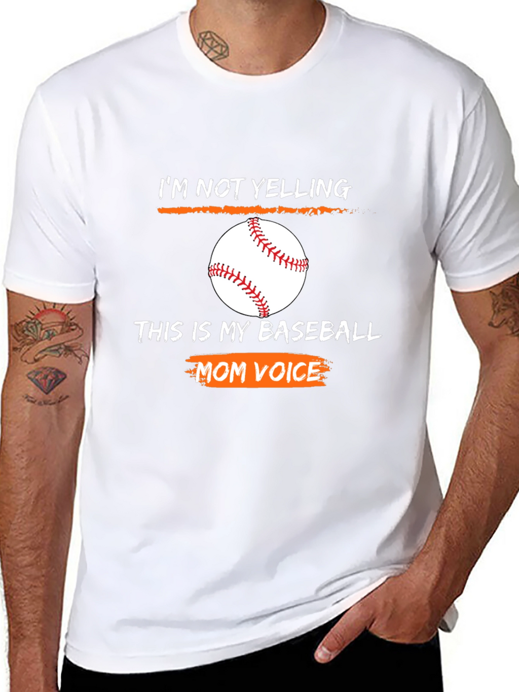 Baseball Mom Voice Graphic T-Shirt