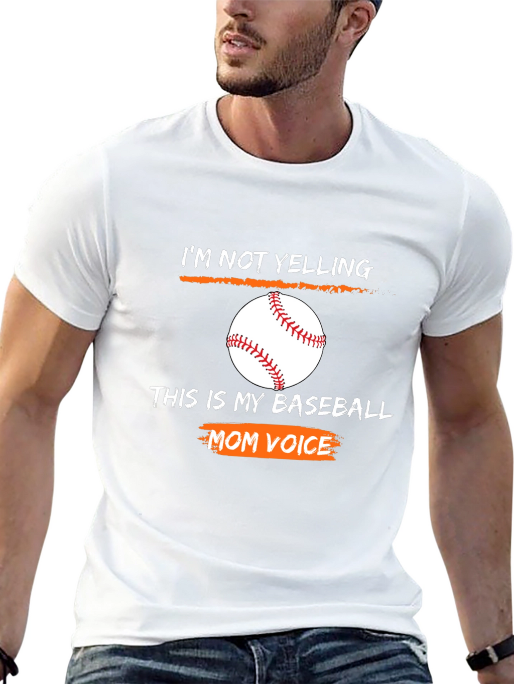 Baseball Mom Voice Graphic T-Shirt