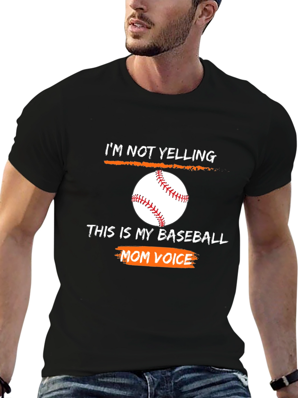 Baseball Mom Voice Graphic T-Shirt