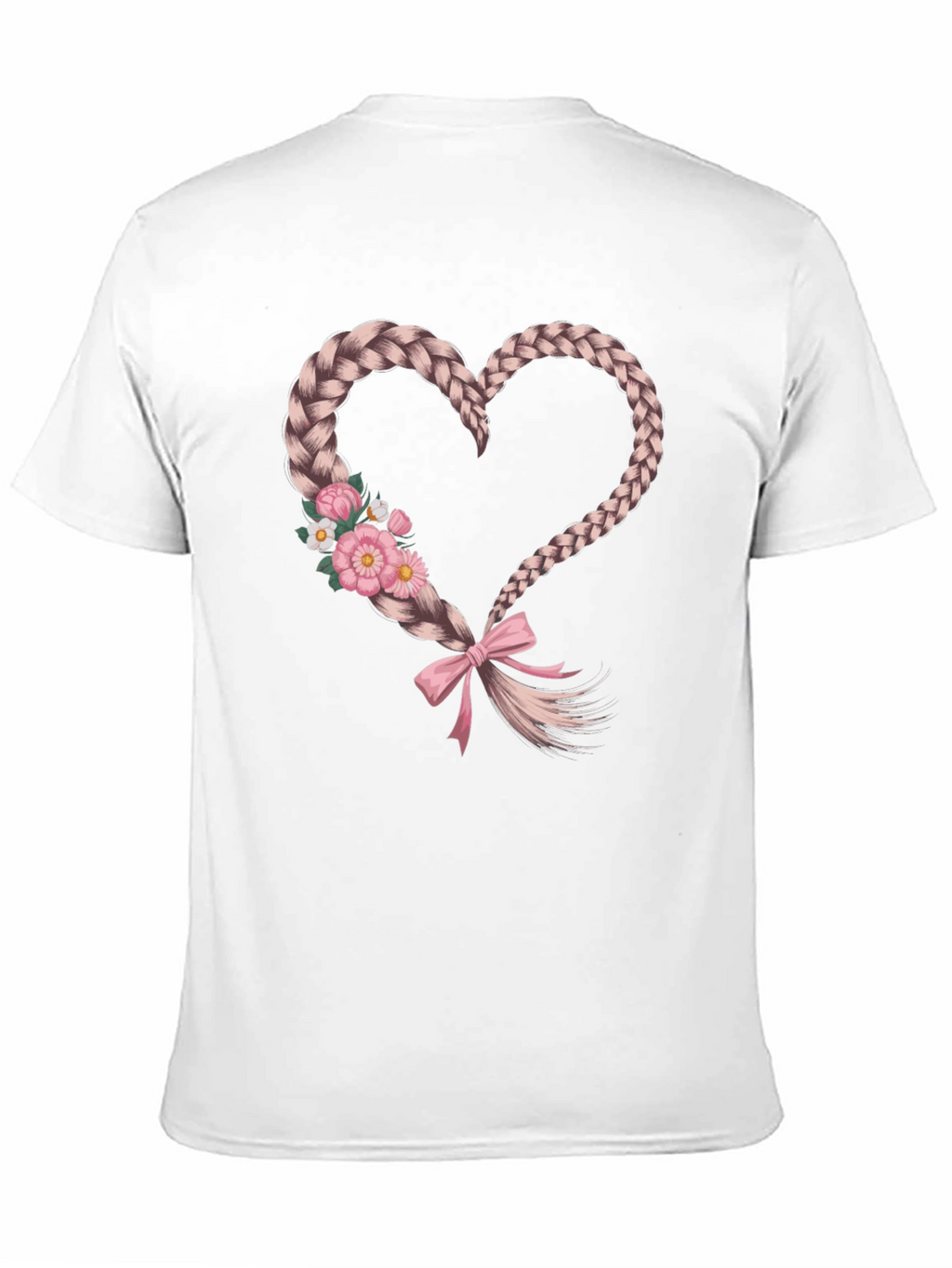 Braided Heart Tee - Stylish Graphic T-Shirt