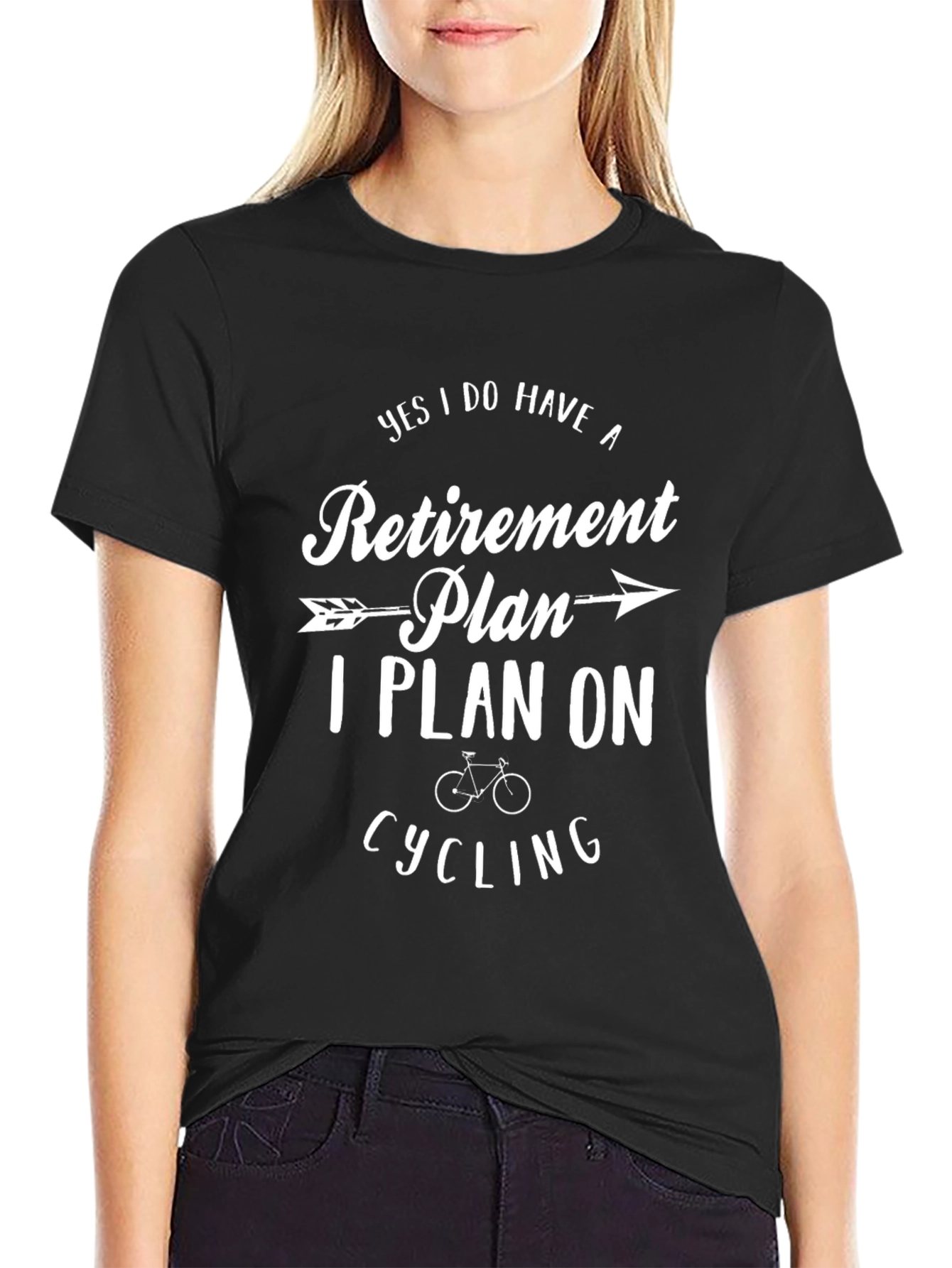 Retirement Plan Cycling Graphic T-Shirt
