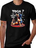 Yoga Dog T-Shirt: Downward Dog Graphic Tee