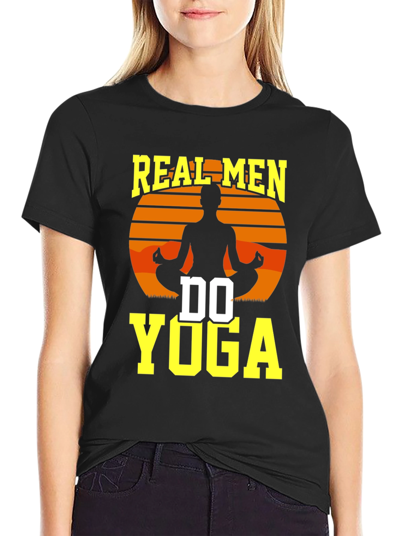 Real Men Do Yoga Graphic T-Shirt