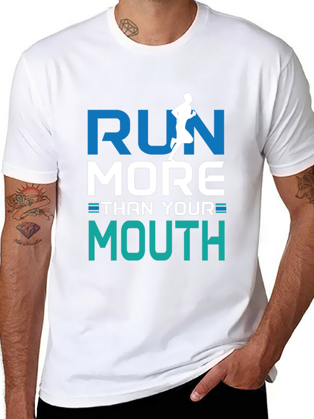 Run More Than Your Mouth Graphic Tee