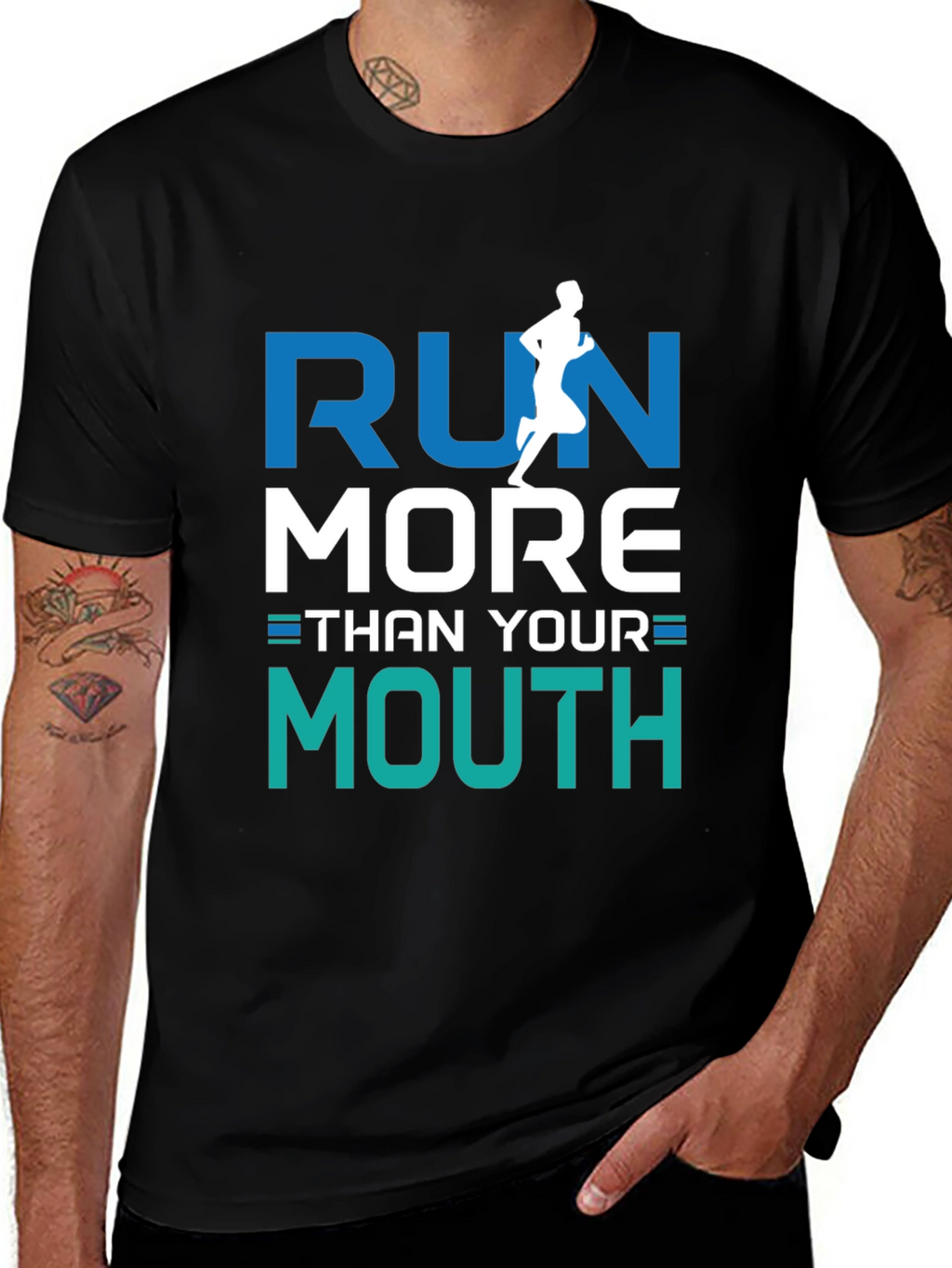 Run More Than Your Mouth Graphic Tee