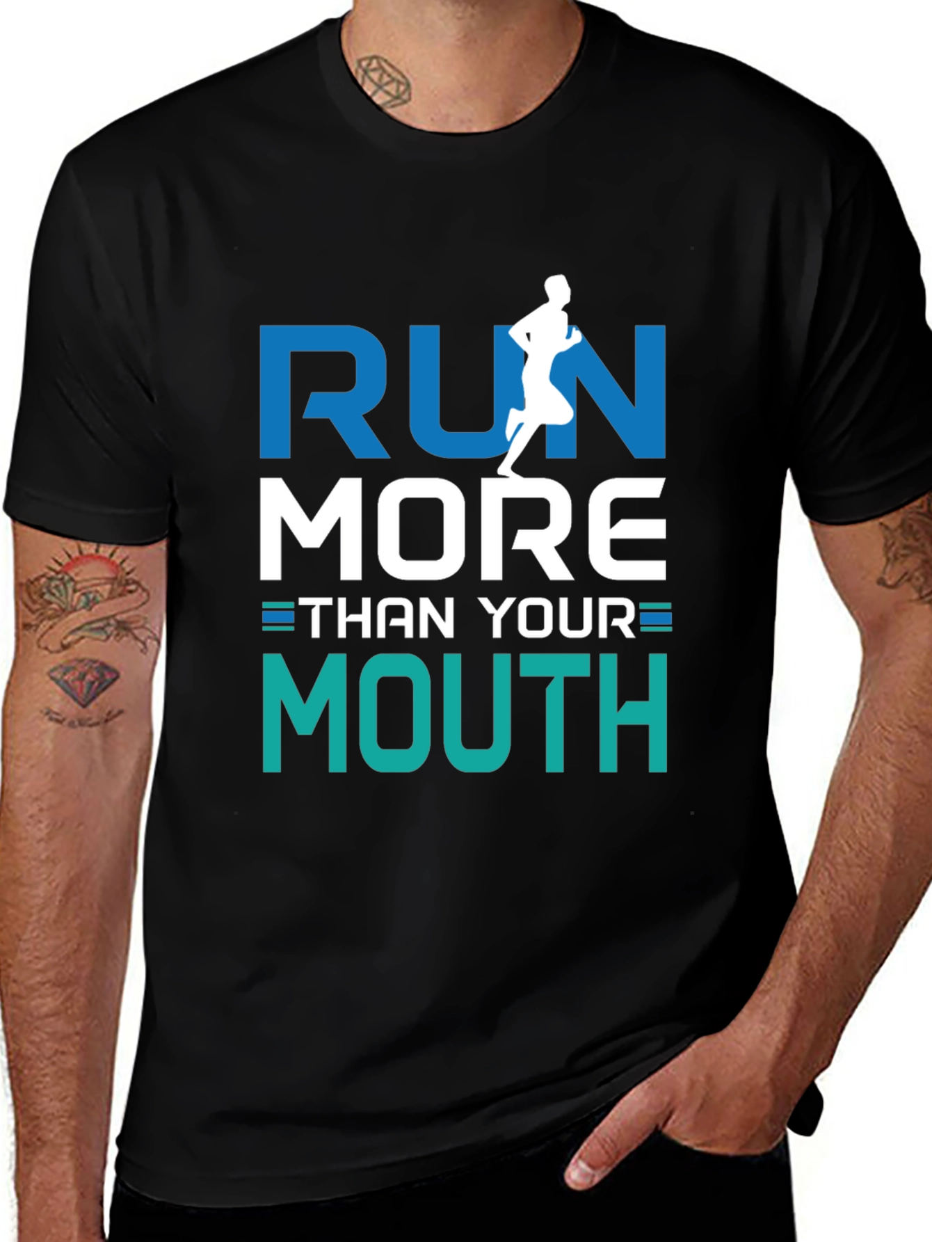 Run More Than Your Mouth Graphic Tee