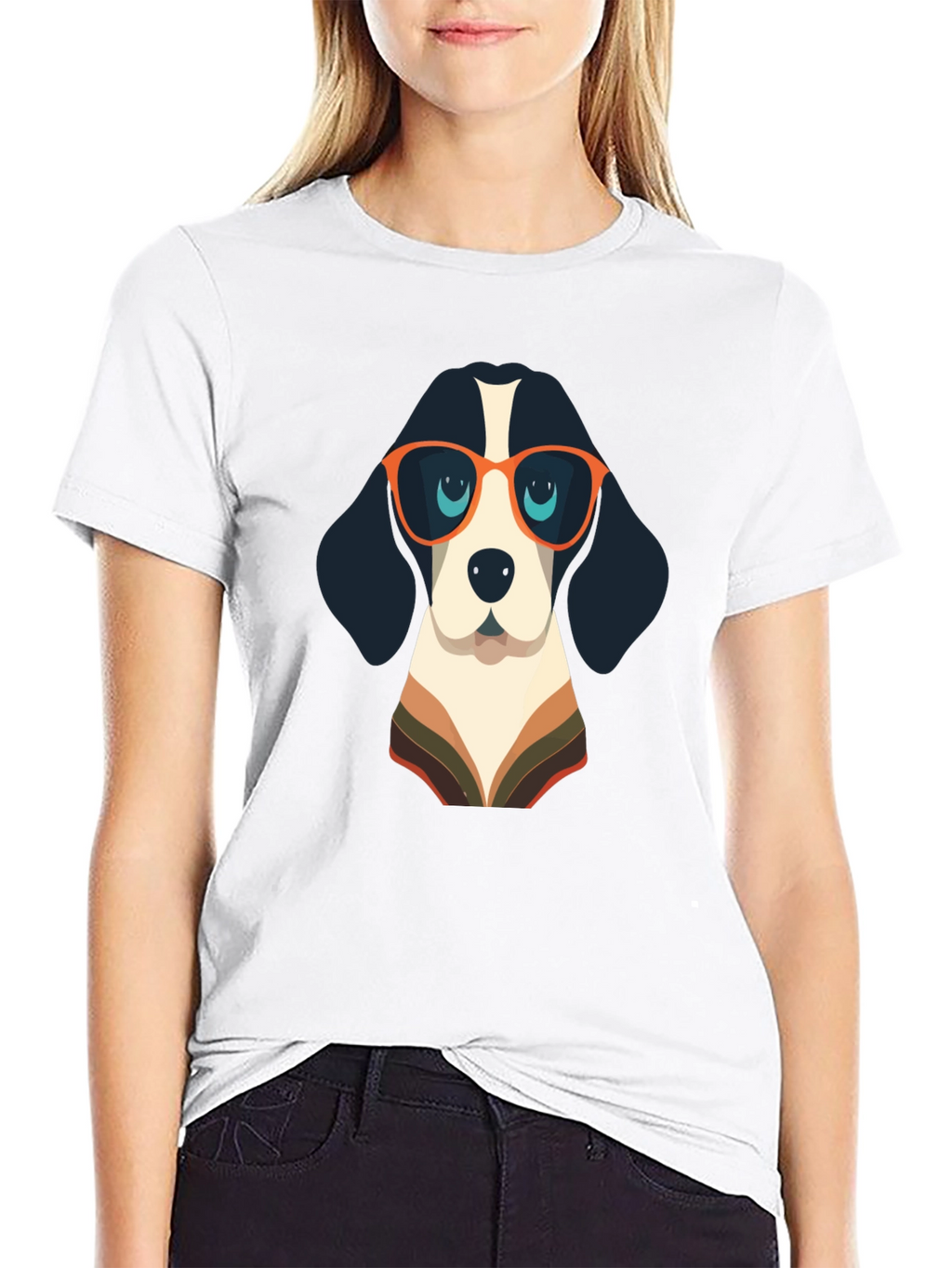 Cool Dog Graphic Tee - Black Casual Shirt