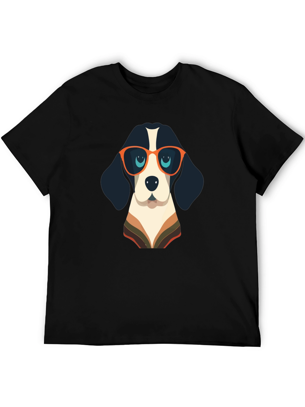 Cool Dog Graphic Tee - Black Casual Shirt