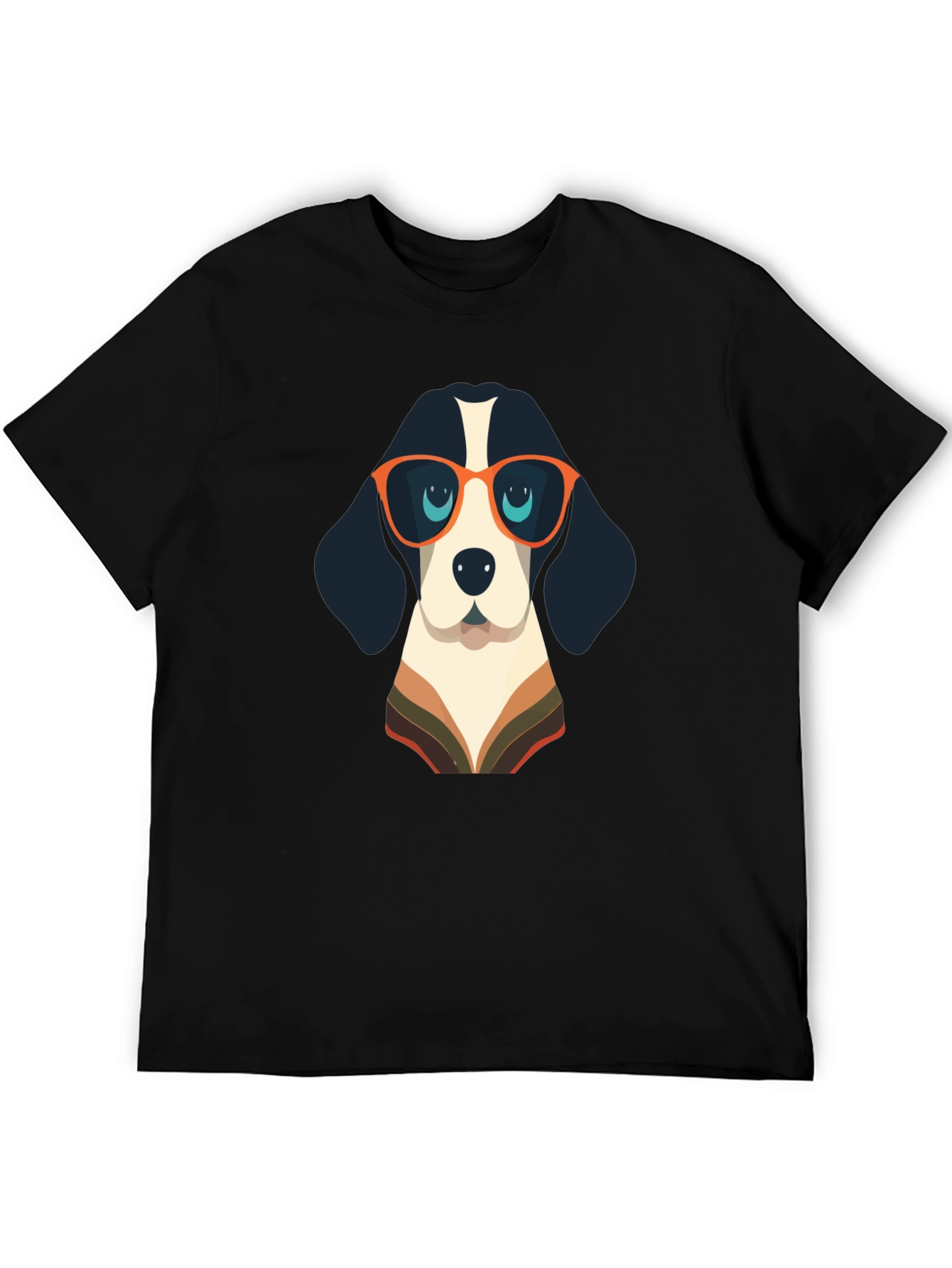 Cool Dog Graphic Tee - Black Casual Shirt