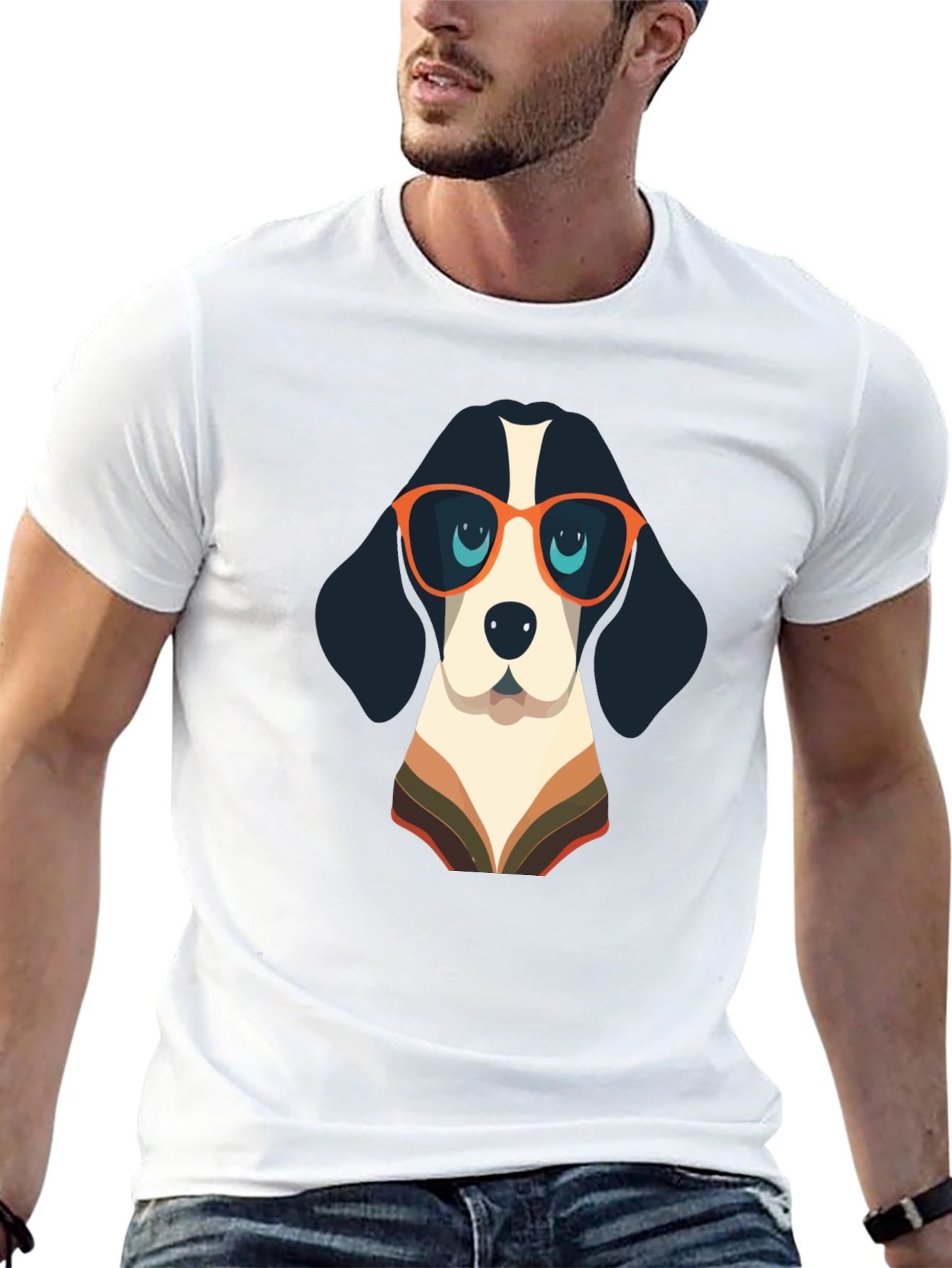 Cool Dog Graphic Tee - Black Casual Shirt
