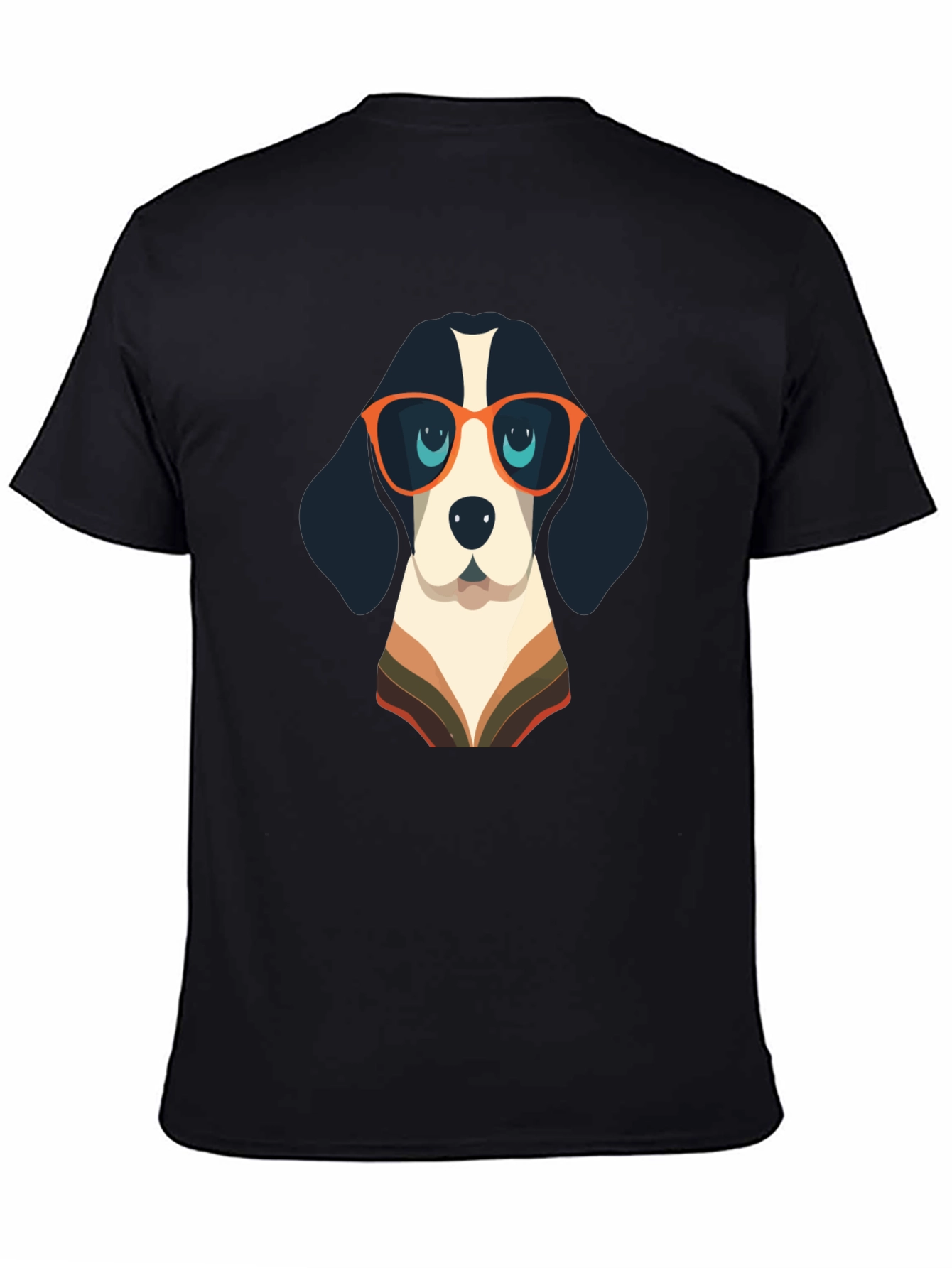 Cool Dog Graphic Tee - Black Casual Shirt