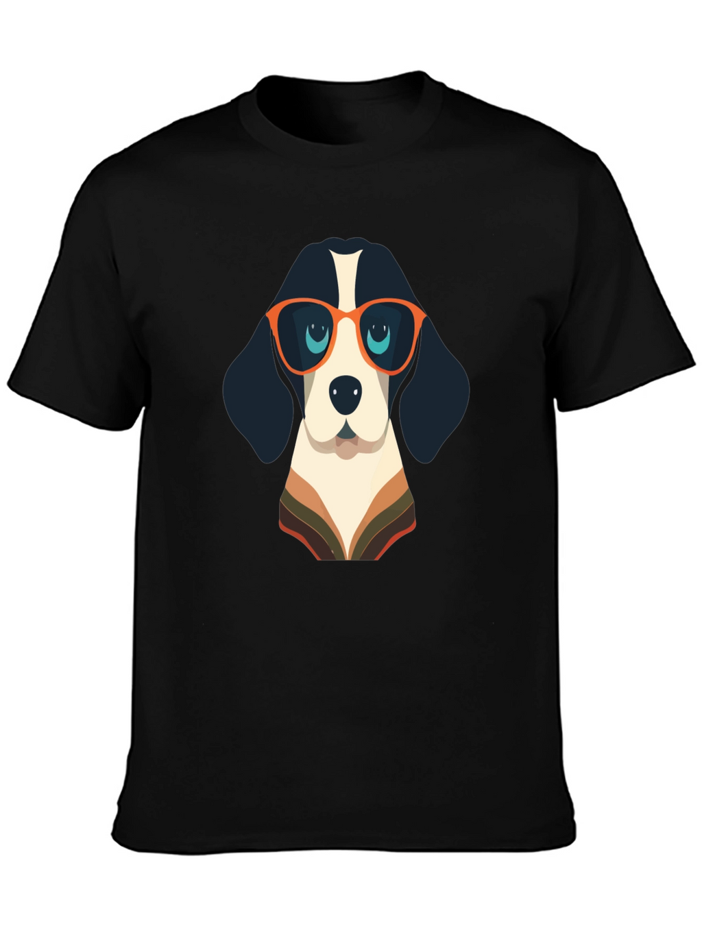 Cool Dog Graphic Tee - Black Casual Shirt