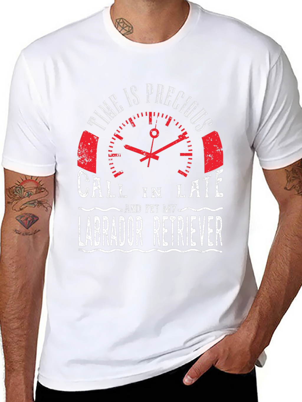 Funny Labrador Retriever T-Shirt - Time Is Precious