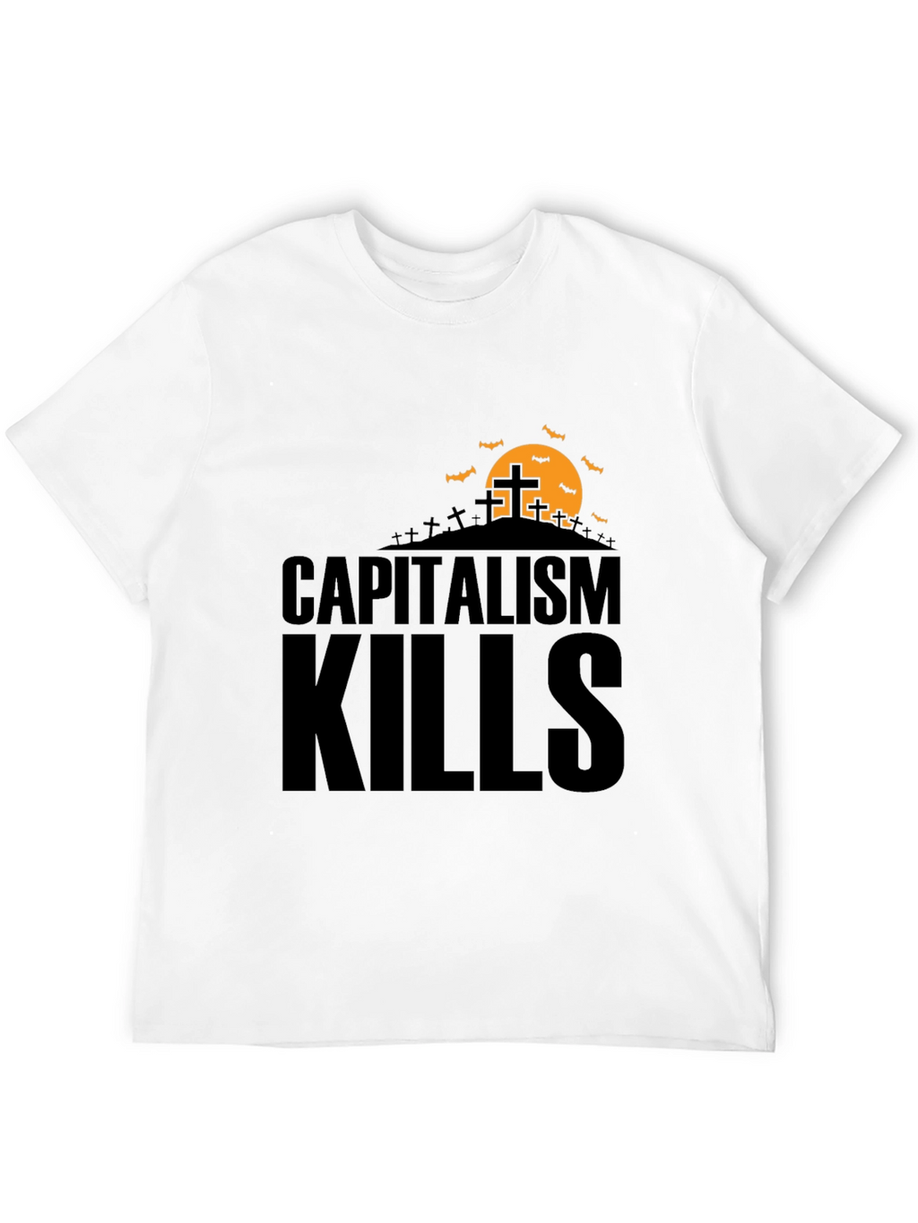 Capitalism Kills Graphic Tee - Spooky Halloween Design
