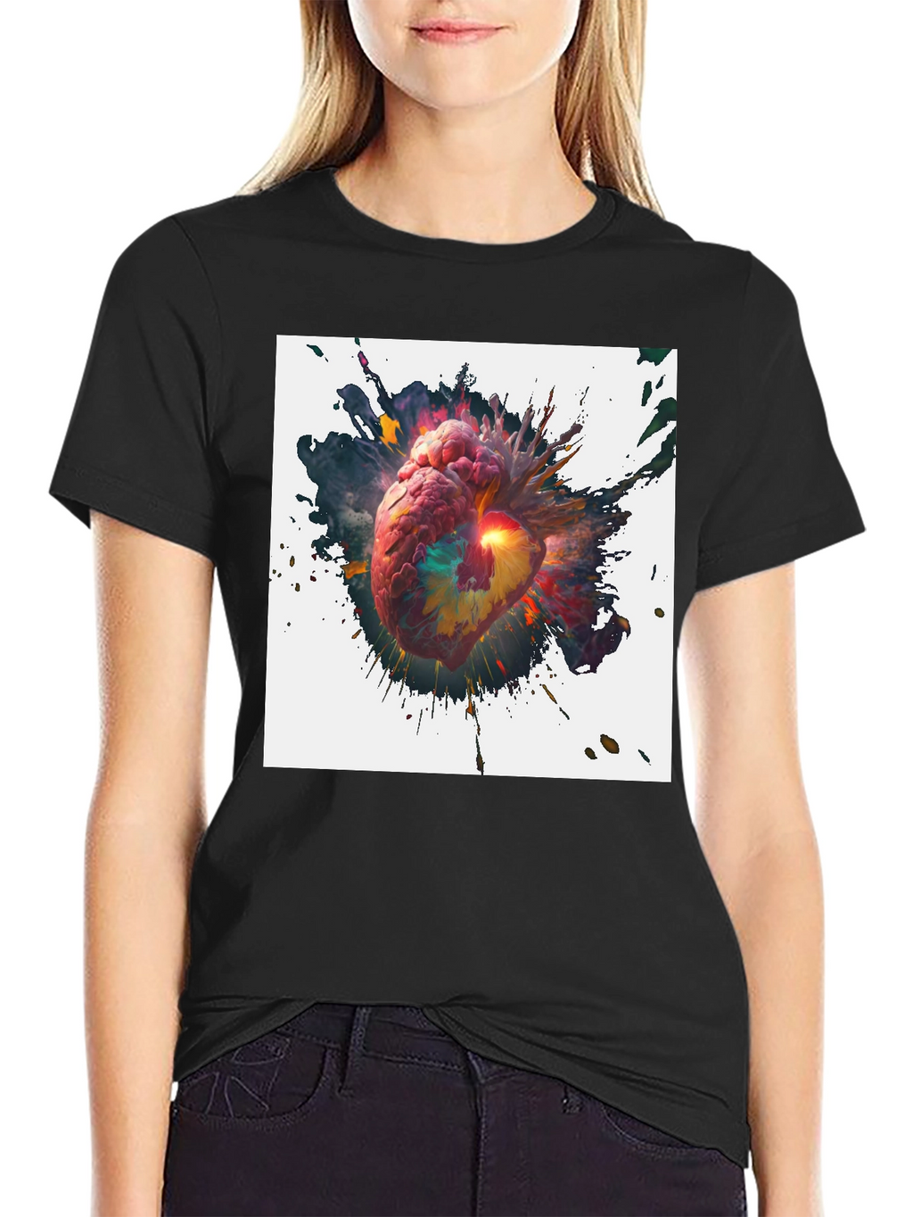 Exploding Heart Graphic Tee