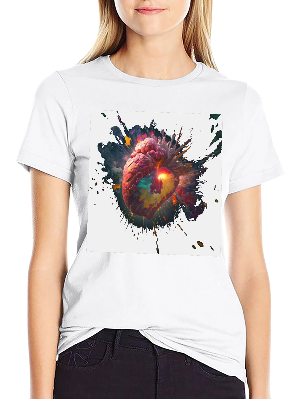 Exploding Heart Graphic Tee