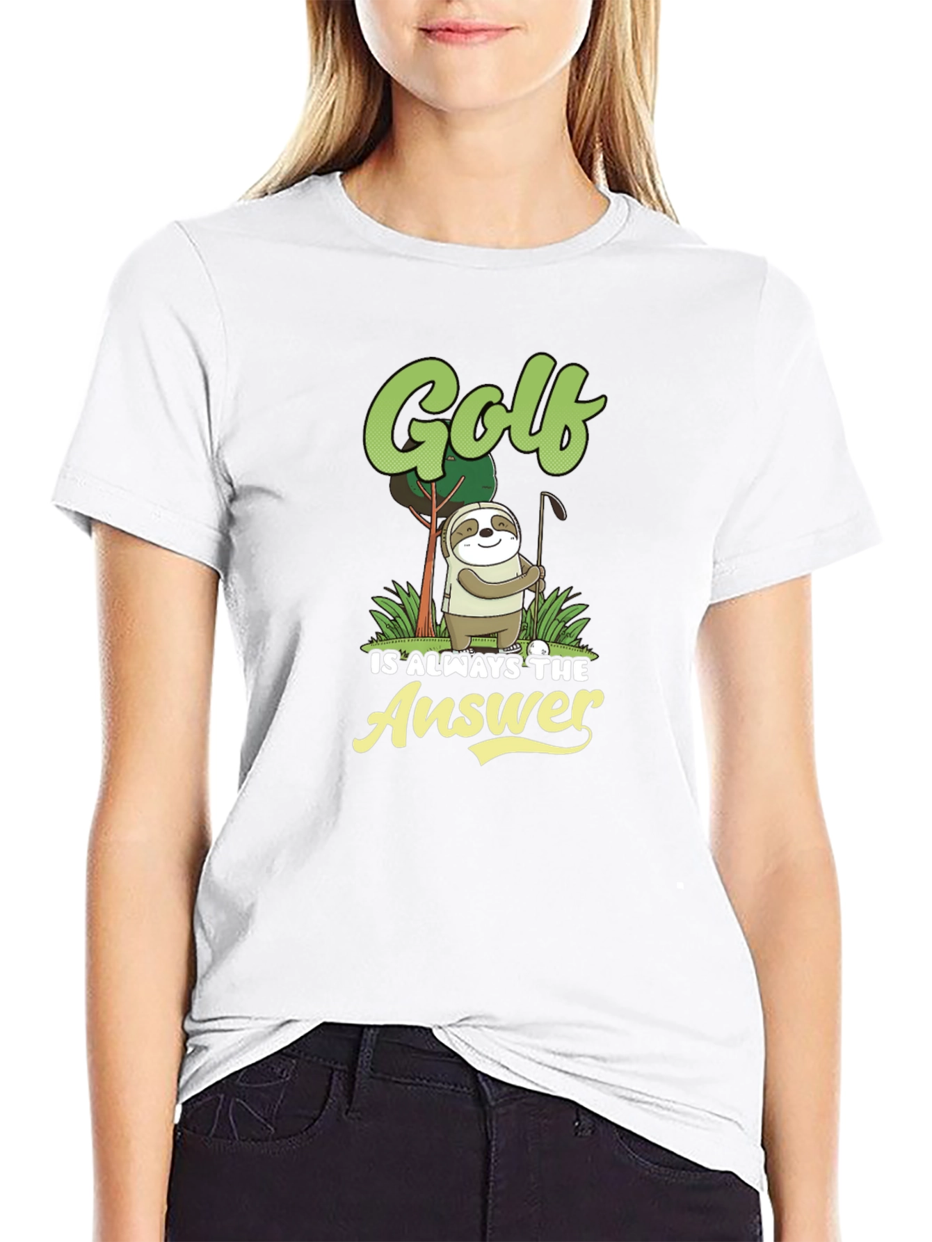 Golf is Always the Answer Sloth Tee