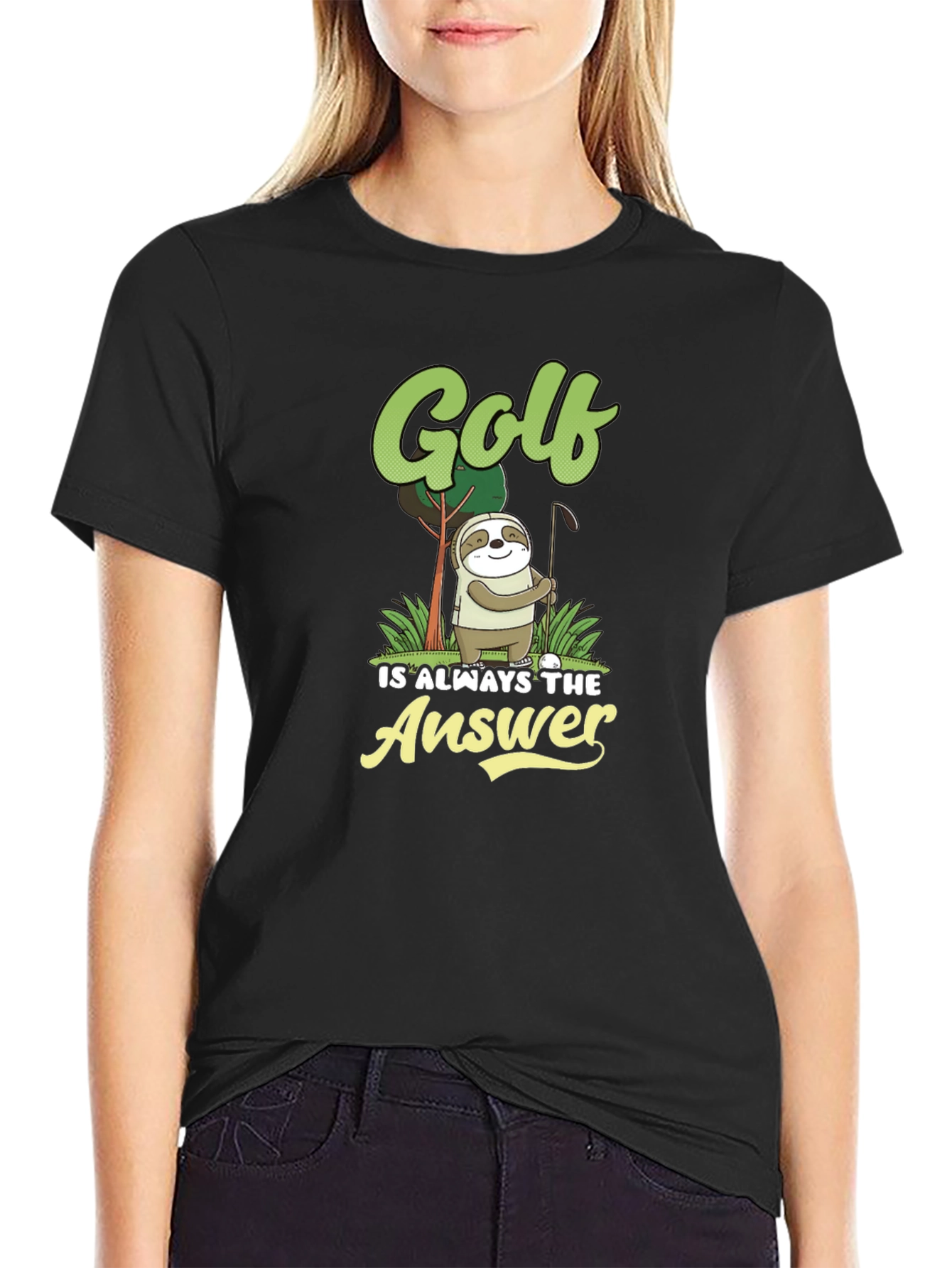 Golf is Always the Answer Sloth Tee