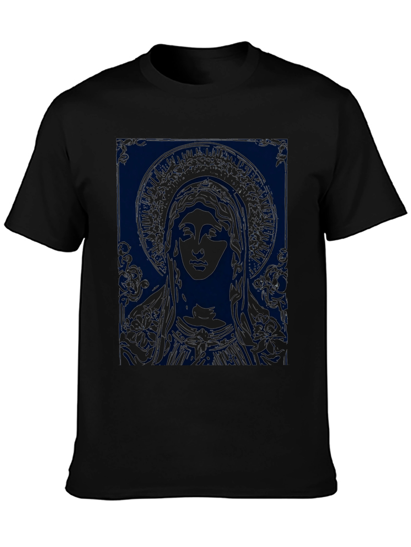 Religious Graphic Tee - Virgin Mary T-Shirt