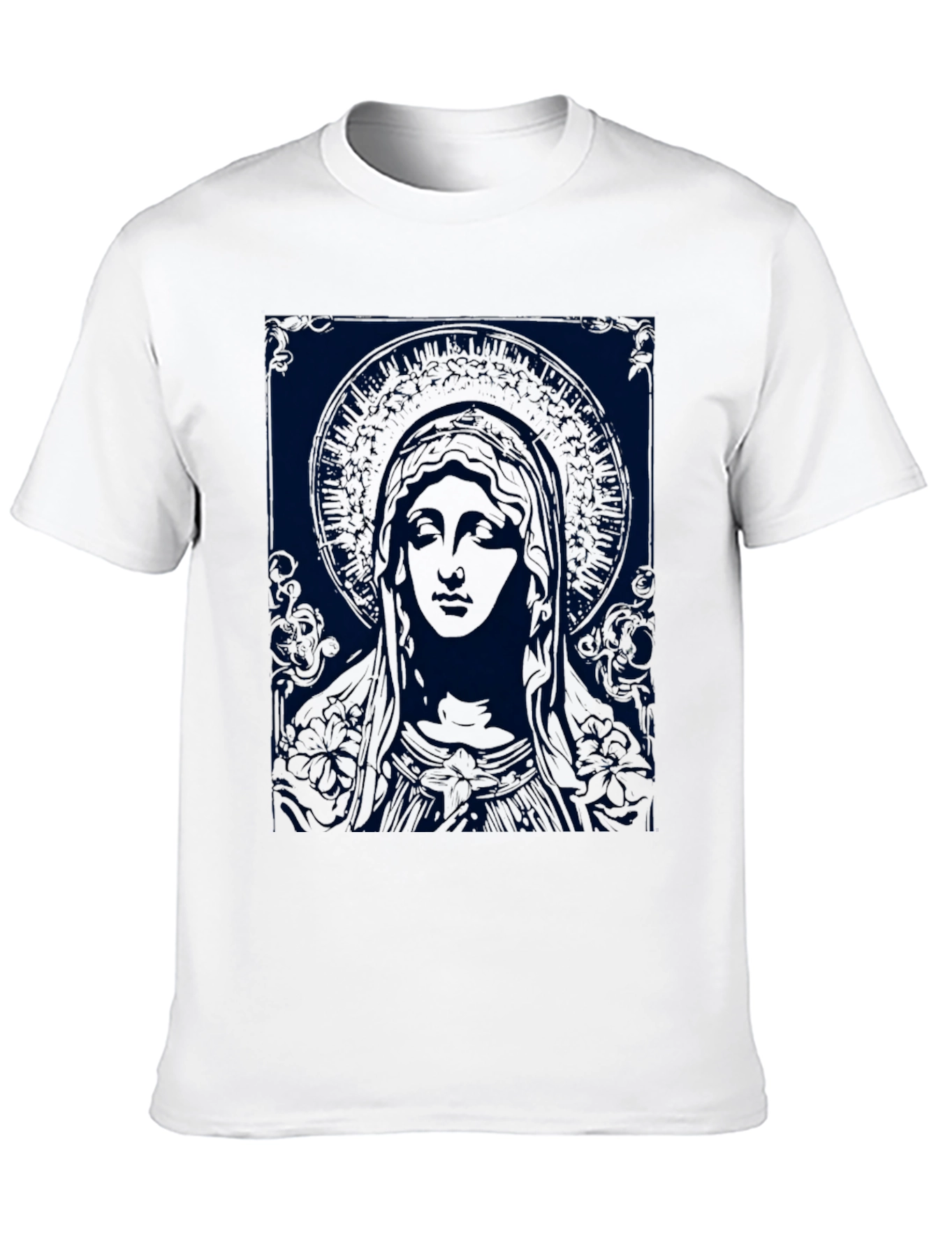 Religious Graphic Tee - Virgin Mary T-Shirt