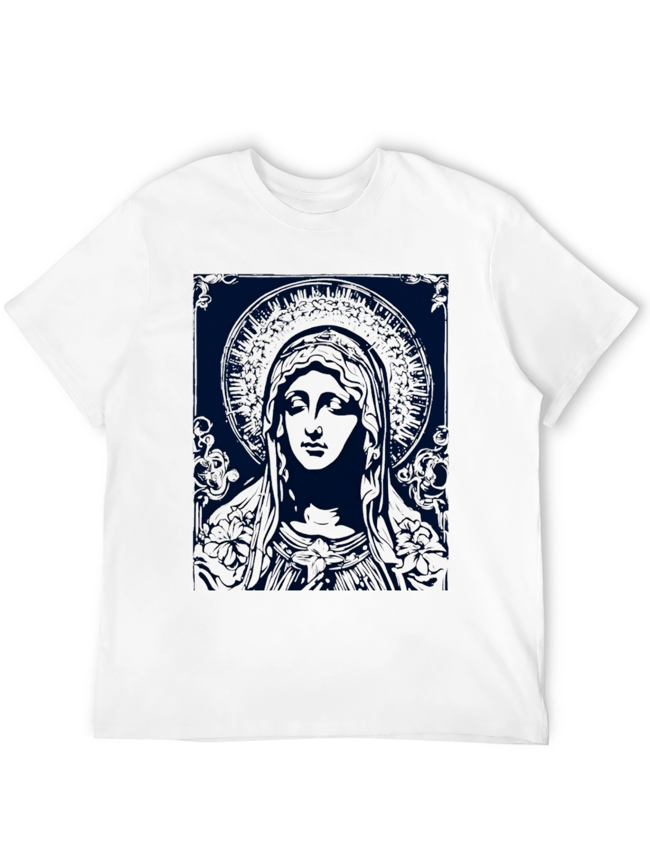 Religious Graphic Tee - Virgin Mary T-Shirt