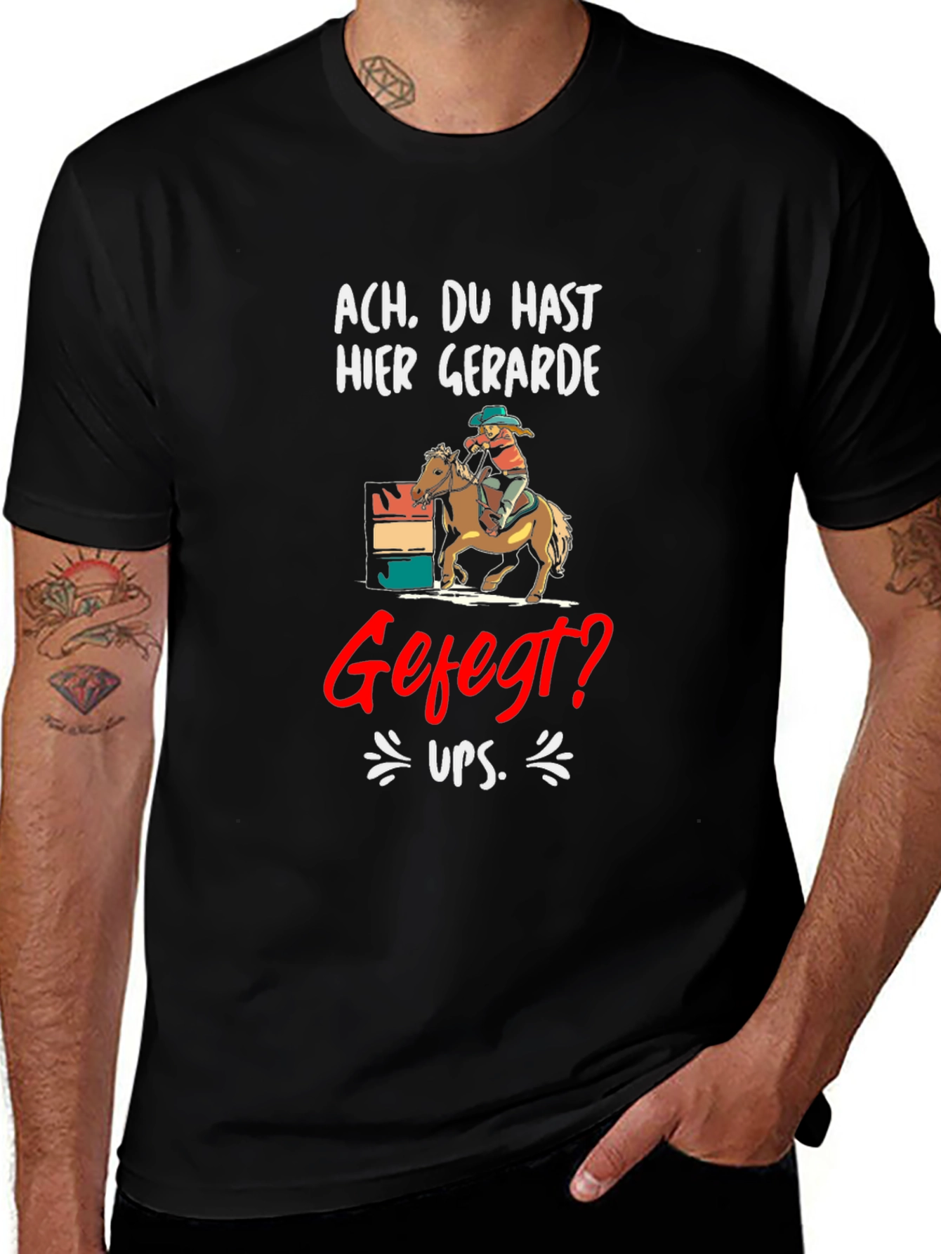 Ach. Du Hast Hier Gerade Gefegt? T-Shirt