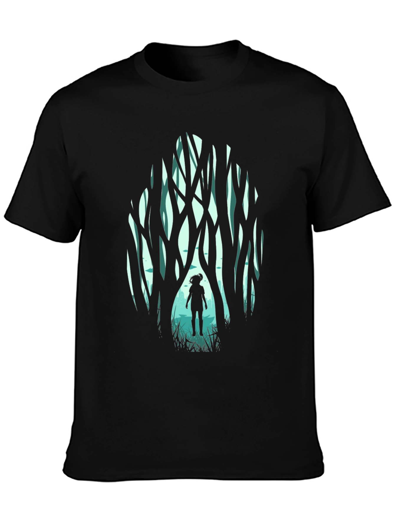 Forest Silhouette Graphic T-Shirt