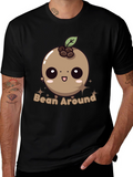 Bean Around T-Shirt - Kawaii Coffee Bean Design