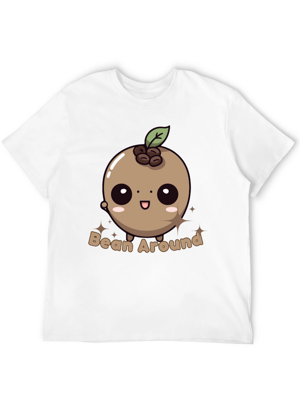 Bean Around T-Shirt - Kawaii Coffee Bean Design