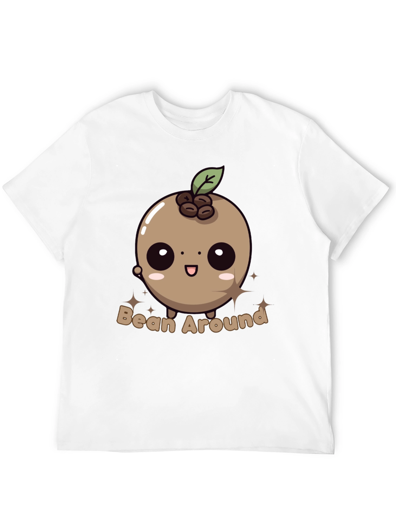 Bean Around T-Shirt - Kawaii Coffee Bean Design