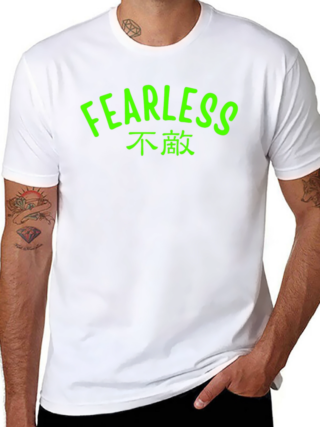 Fearless Graphic Tee - Black T-Shirt with Bold Text