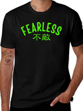 Fearless Graphic Tee - Black T-Shirt with Bold Text