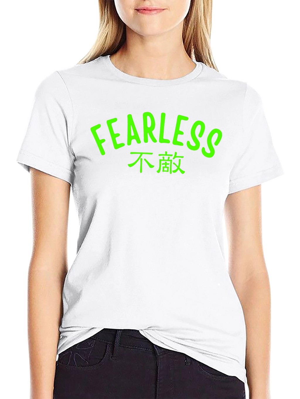 Fearless Graphic Tee - Black T-Shirt with Bold Text