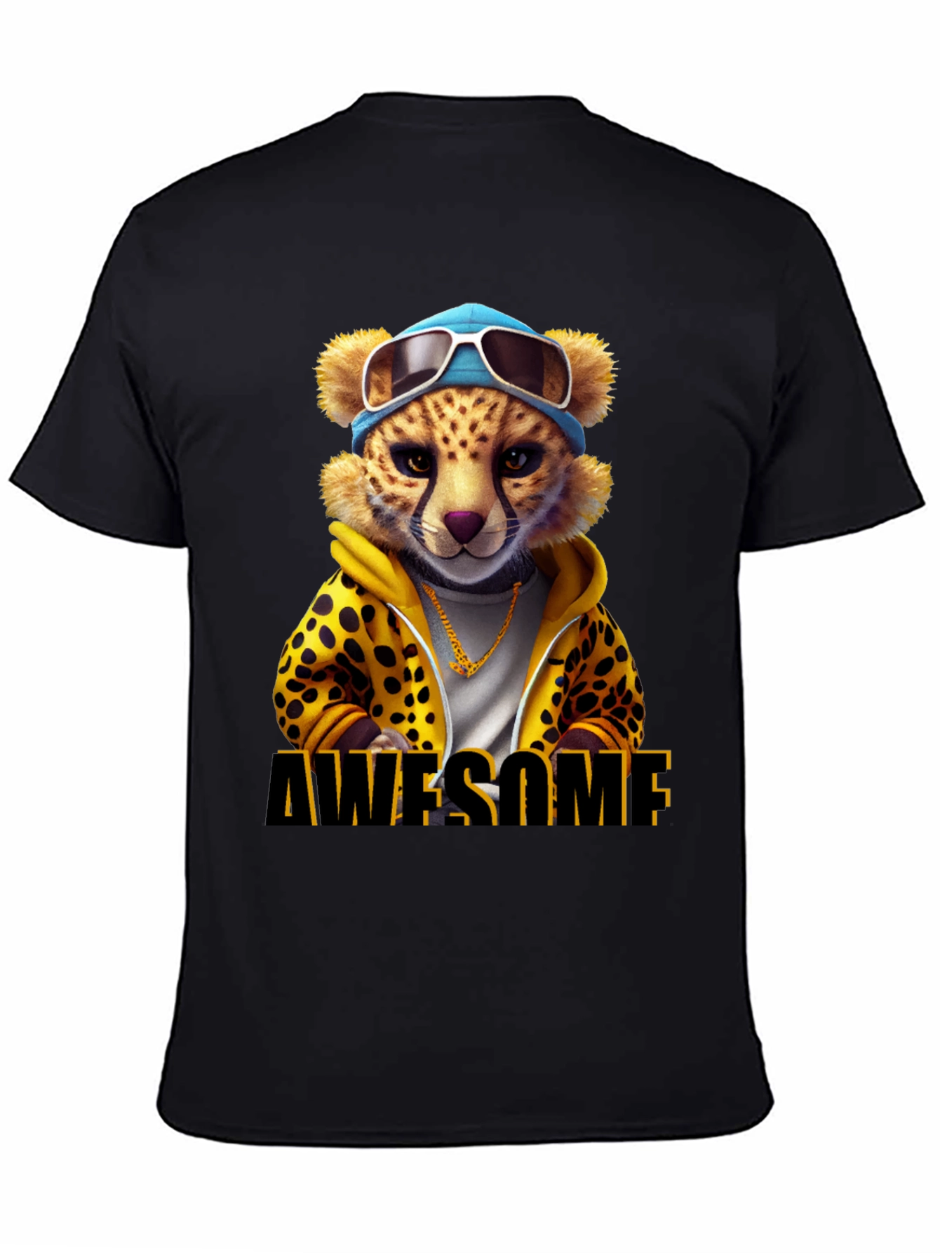 Awesome Cheetah Graphic T-Shirt