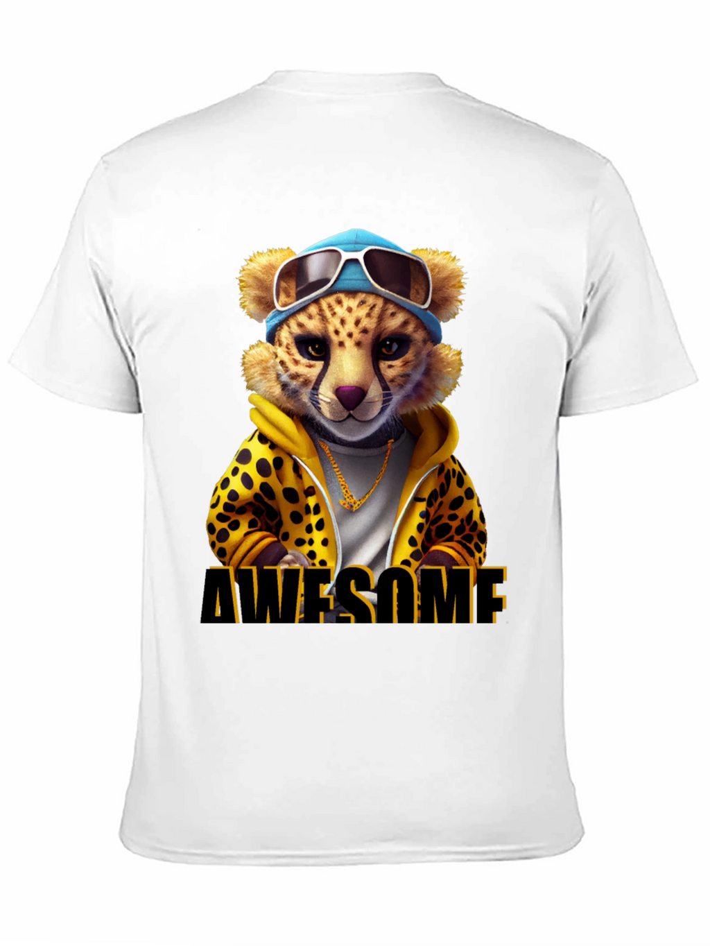 Awesome Cheetah Graphic T-Shirt