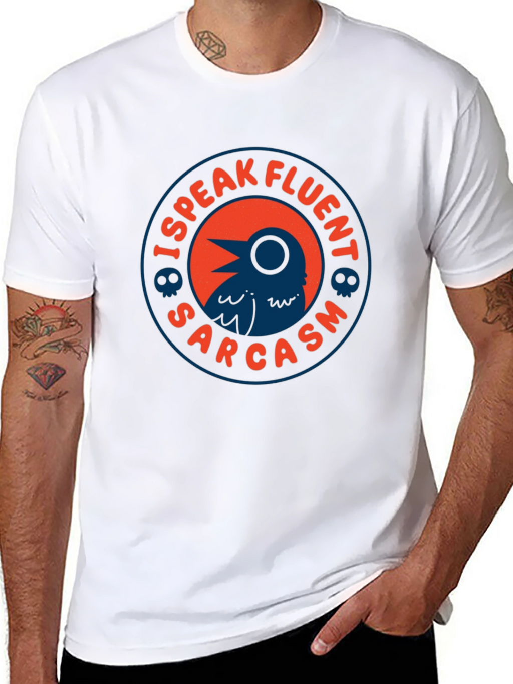 I Speak Fluent Sarcasm T-Shirt - Raven Design