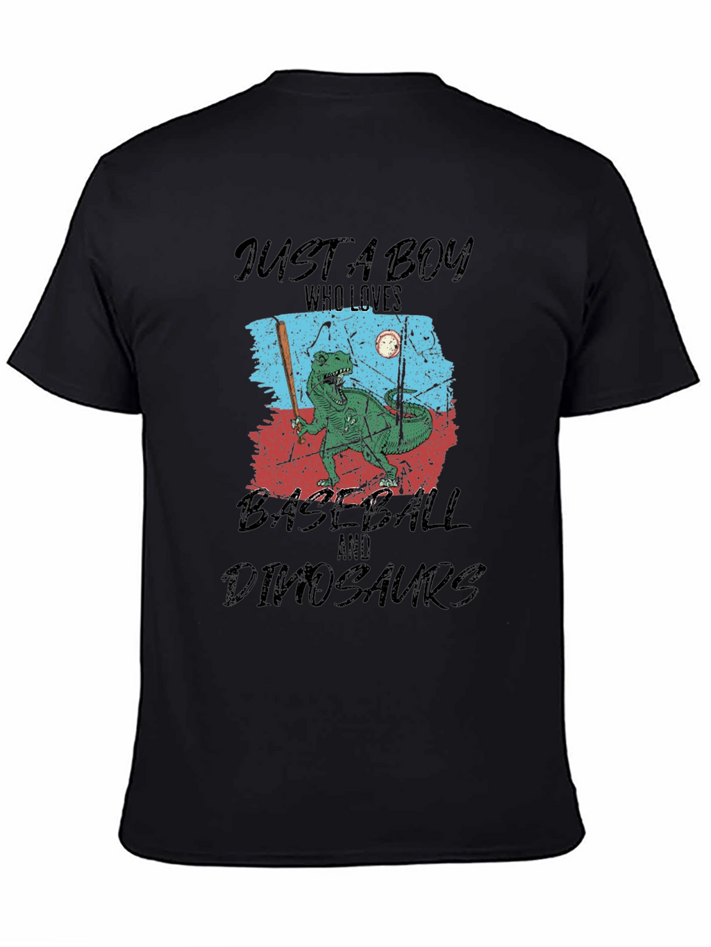 Just A Boy Who Loves Baseball and Dinosaurs T-Shirt