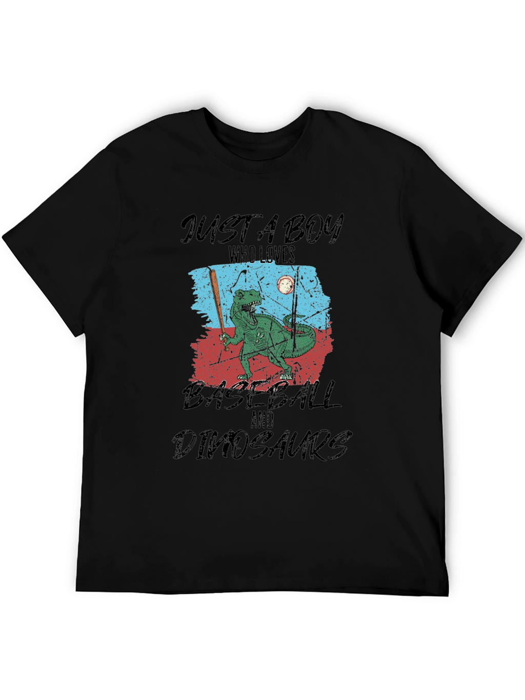 Just A Boy Who Loves Baseball and Dinosaurs T-Shirt