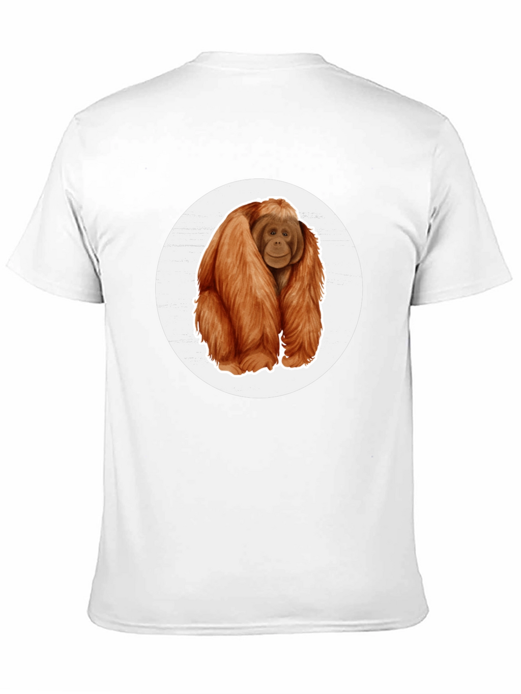 Orangutan Graphic Tee - Black Cotton T-Shirt