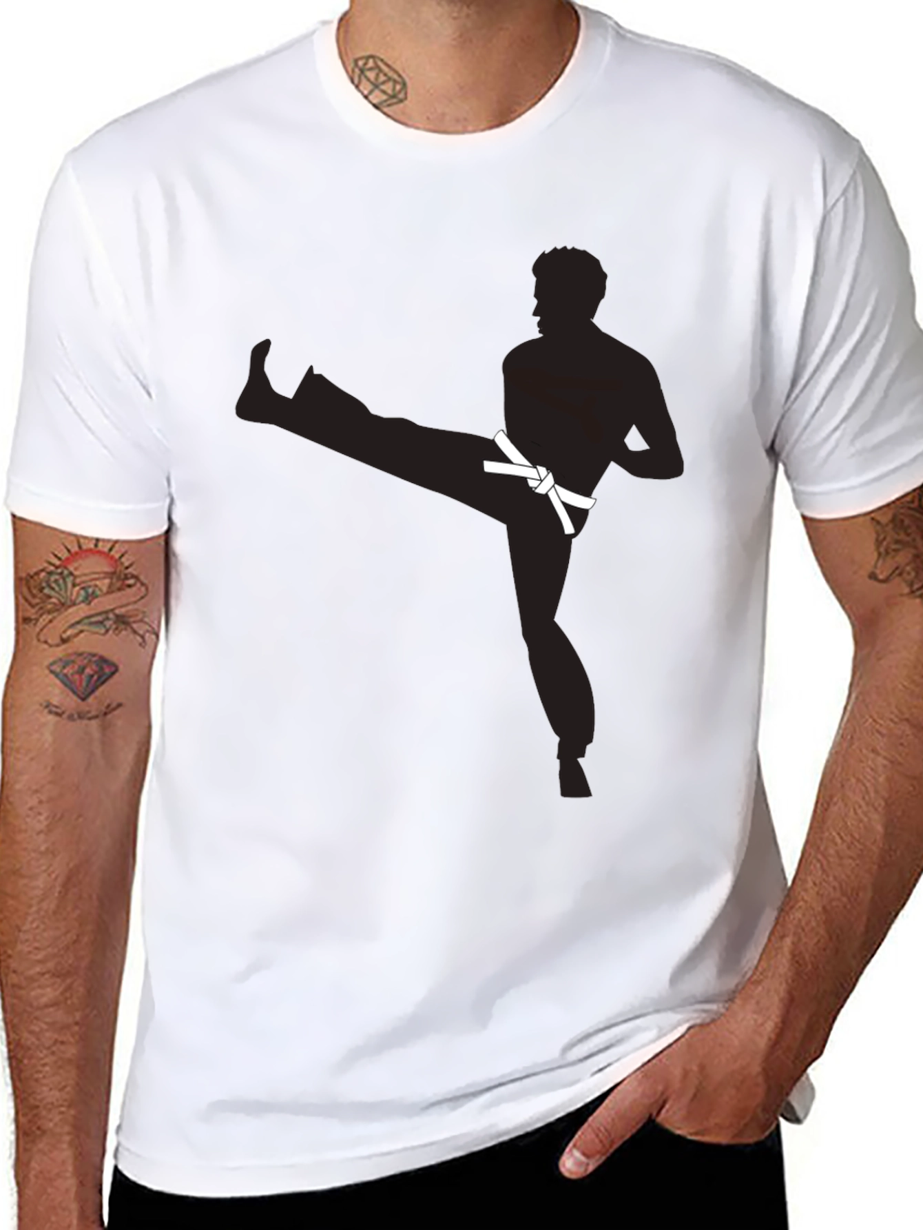 Karate Kick Graphic Tee - Martial Arts T-Shirt