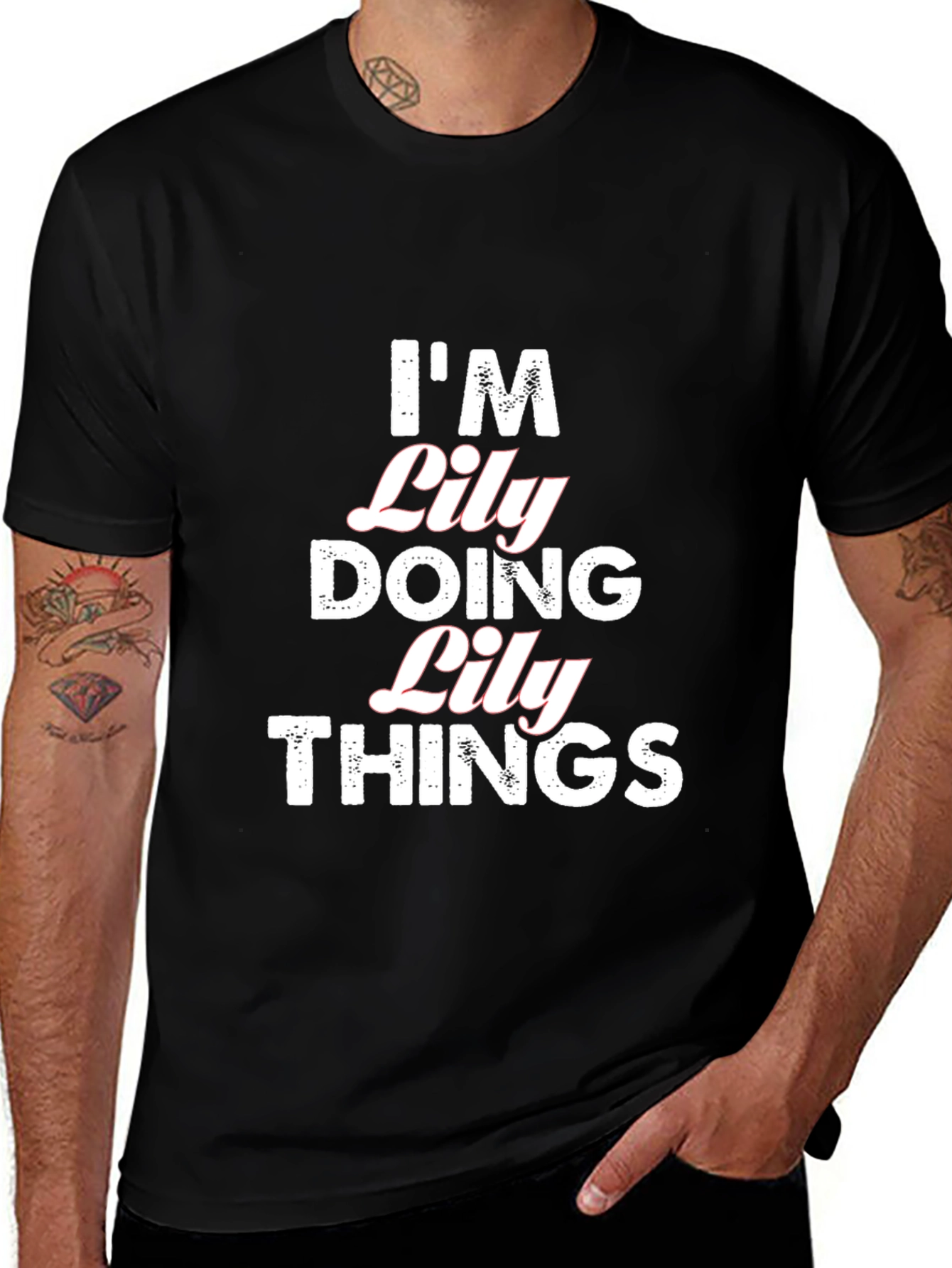 Im Lily Doing Lily Things T-Shirt - Black