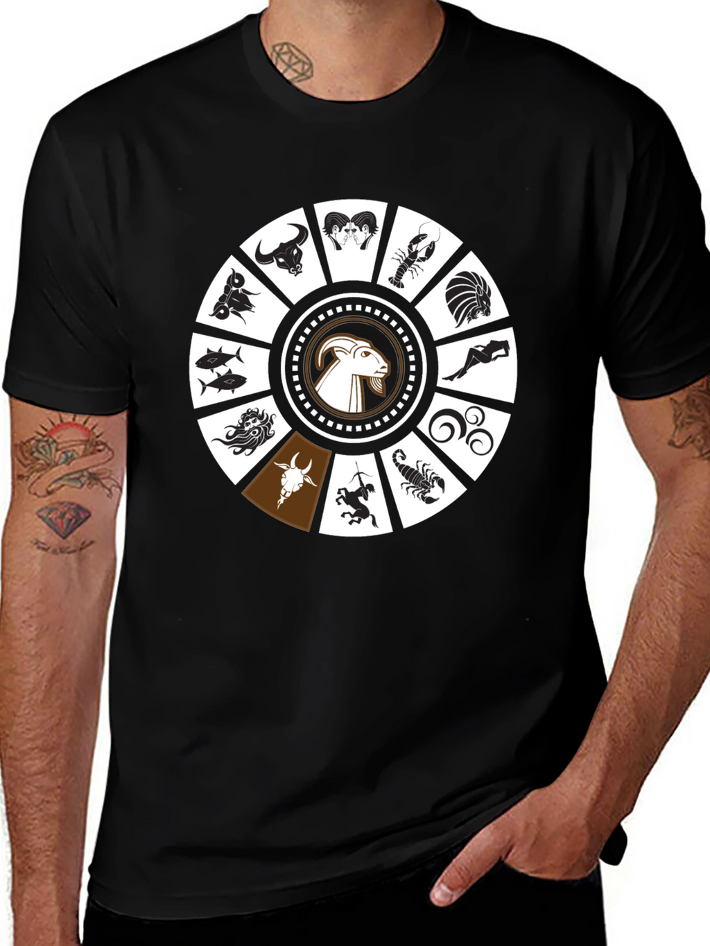Zodiac Sign Graphic T-Shirt - Stylish Astrology Tee