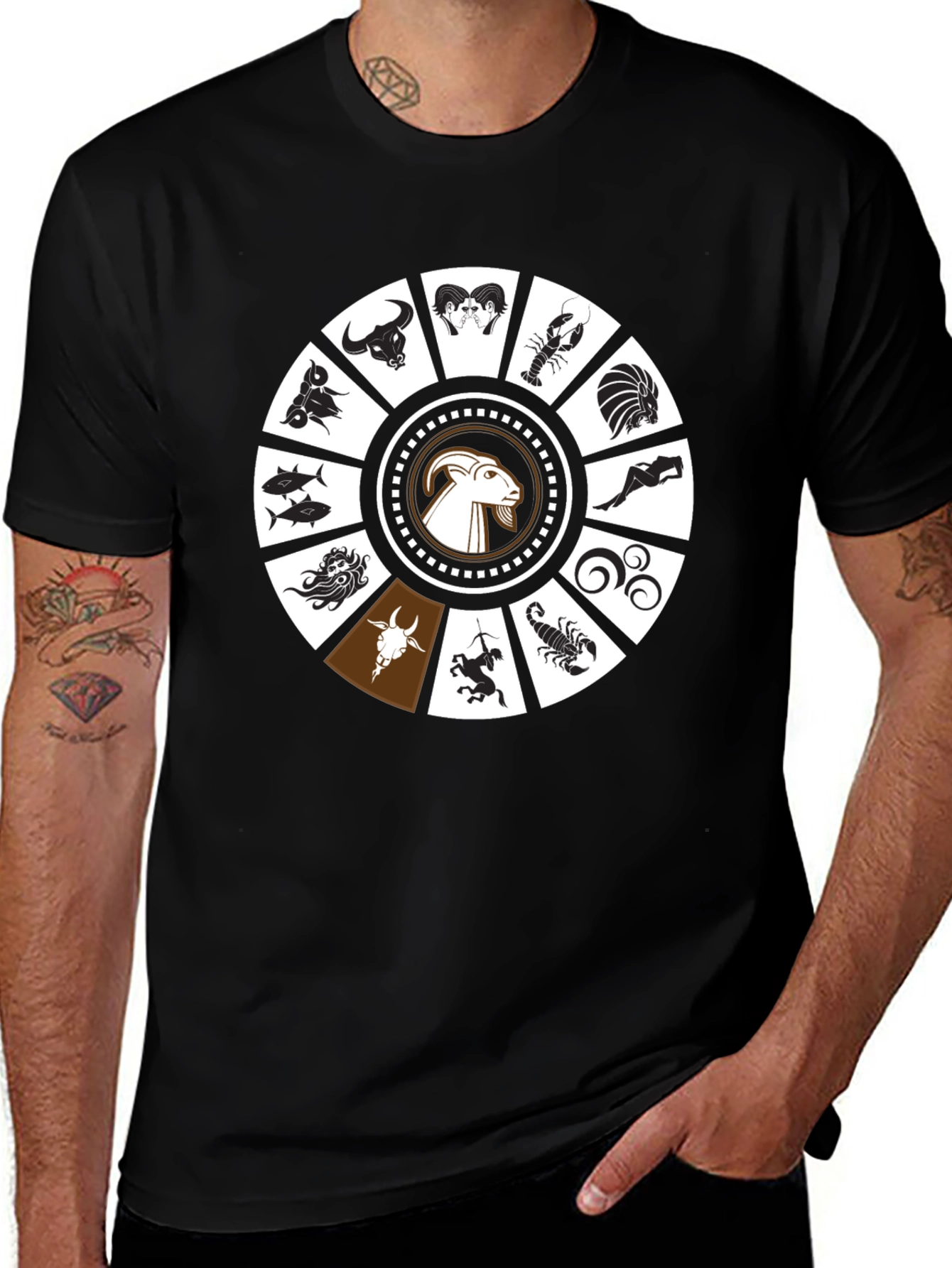 Zodiac Sign Graphic T-Shirt - Stylish Astrology Tee
