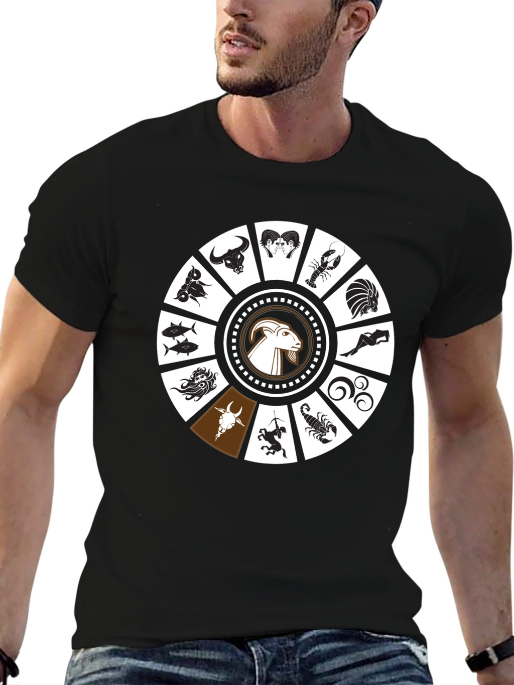 Zodiac Sign Graphic T-Shirt - Stylish Astrology Tee