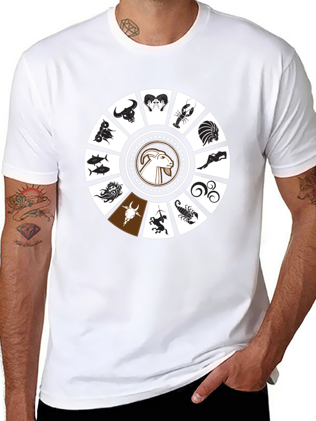 Zodiac Sign Graphic T-Shirt - Stylish Astrology Tee