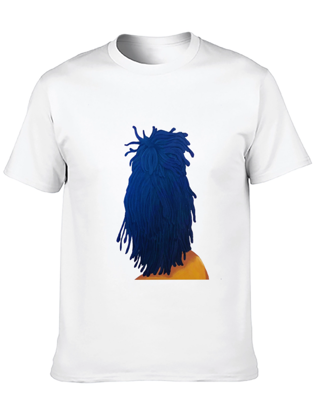Blue Dreadlocks Graphic T-Shirt - Stylish & Unique