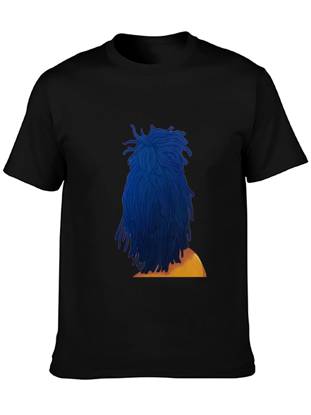 Blue Dreadlocks Graphic T-Shirt - Stylish & Unique