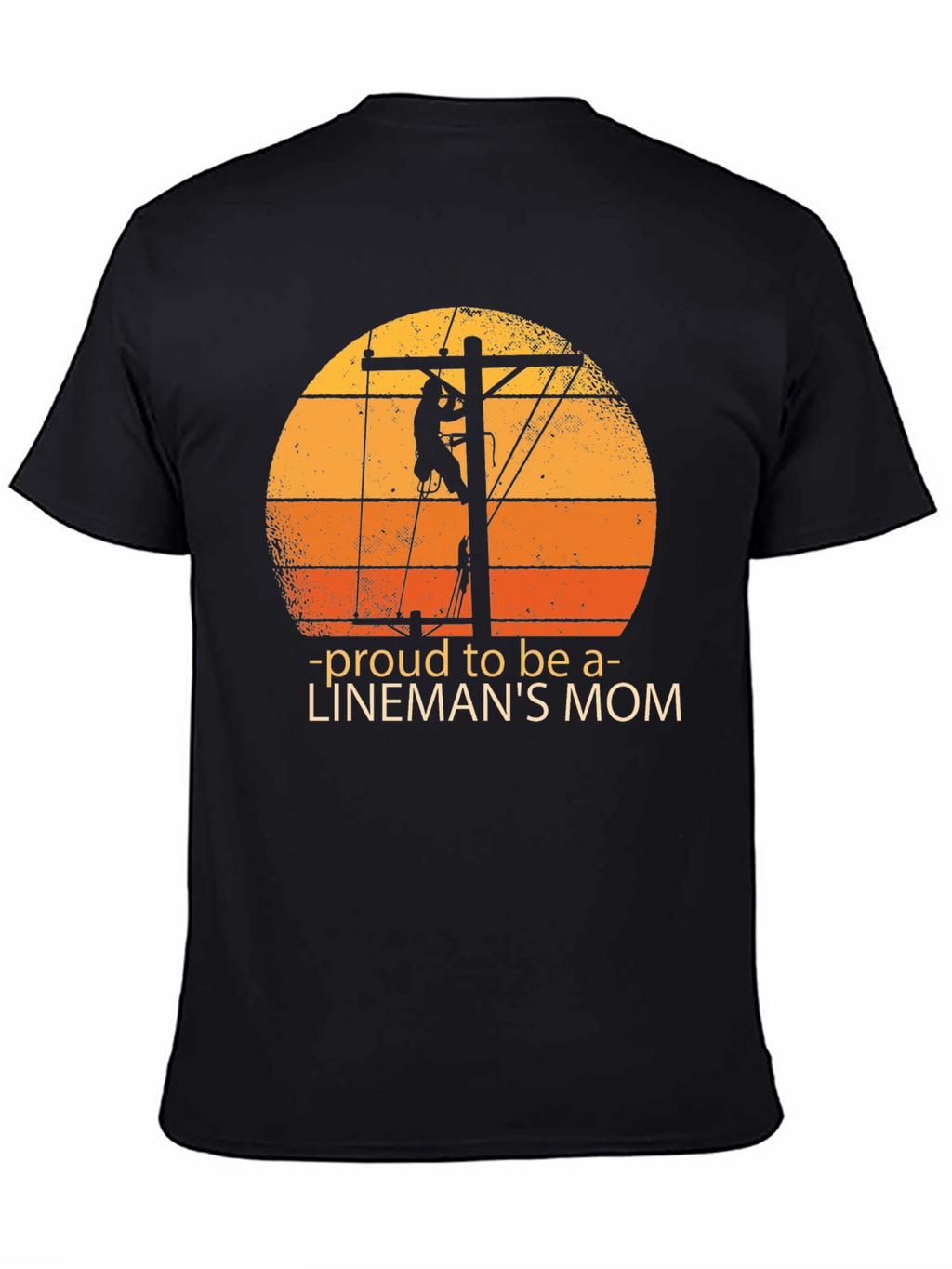 Proud Linemans Mom Graphic Tee
