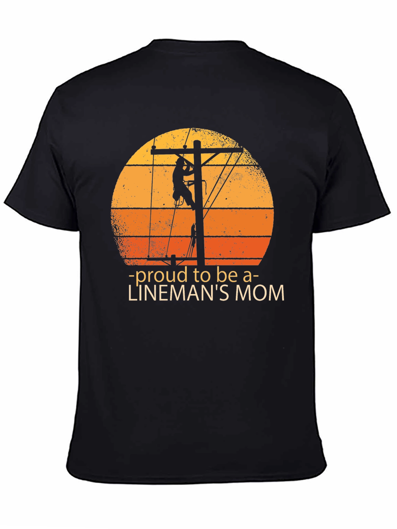 Proud Linemans Mom Graphic Tee